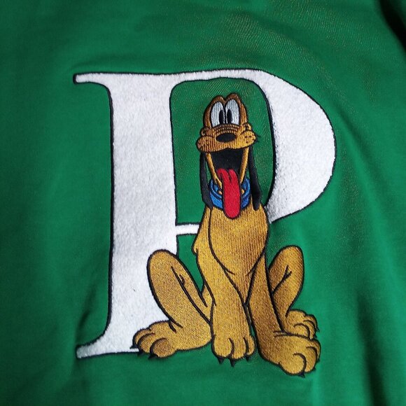 Disney x Forever21 Pluto Chenille Embroidered Crewneck Sweatshirt - Picture 1 of 7
